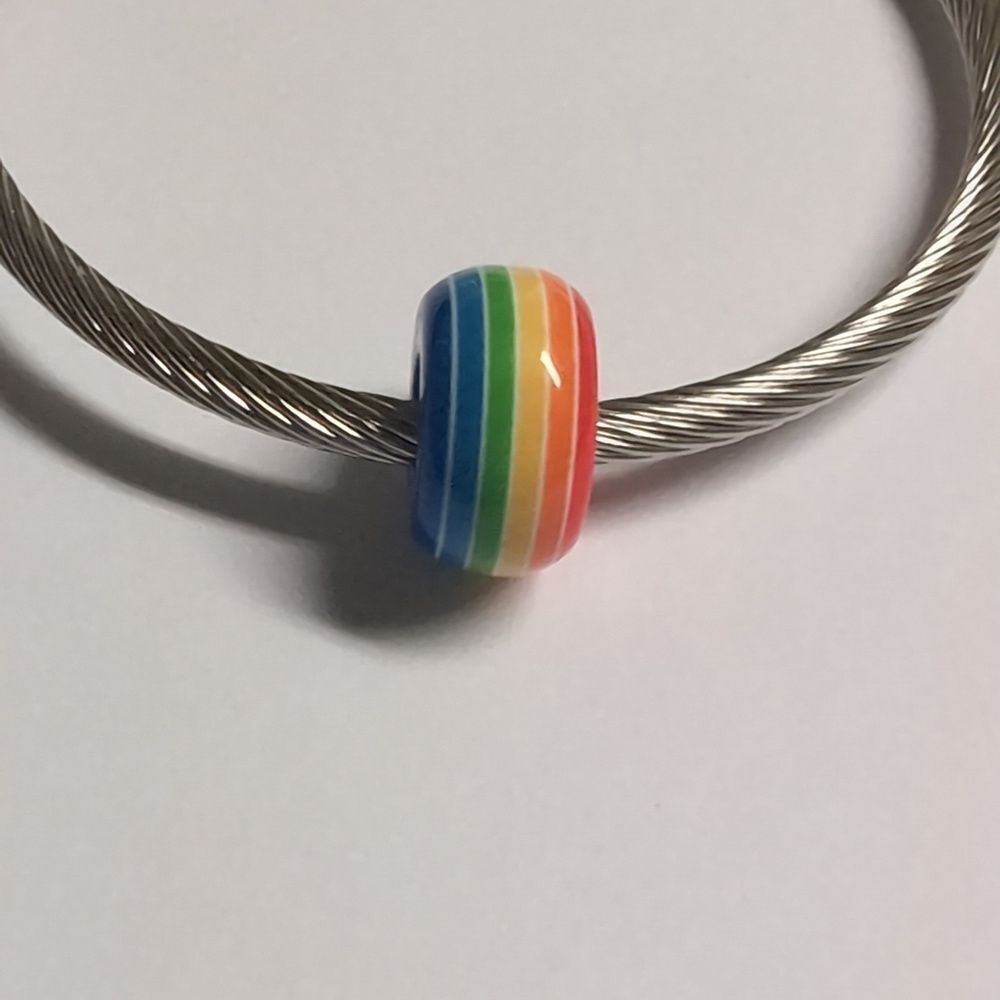 Rainbow Charm for‎ Pandora Style Bracelet